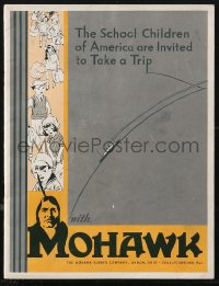 1p1115 MOHAWK RUBBER COMPANY softcover book 1930 includes Mohawk Chief 3D glasses for school kids!