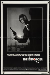 1p1505 ENFORCER 1sh 1976 classic image of Clint Eastwood as Dirty Harry holding .44 magnum!