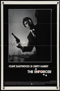 1p1506 ENFORCER int'l 1sh 1976 classic image of Clint Eastwood as Dirty Harry holding .44 magnum!