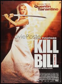 1p0315 KILL BILL: VOL. 2 French 1p 2004 full-length bride Uma Thurman with katana, Quentin Tarantino