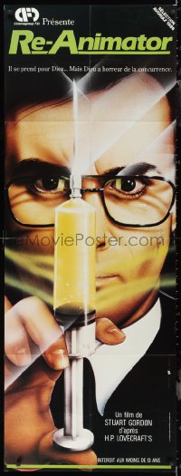 1p0281 RE-ANIMATOR French door panel 1986 different Watorek art of mad scientist Jeffrey Combs!