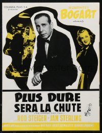 1p1011 HARDER THEY FALL French pressbook 1956 Humphrey Bogart, Rod Steiger, boxing classic, different!