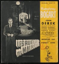 1p1013 KNOCK ON ANY DOOR French pressbook 1951 Humphrey Bogart, John Derek, Nicholas Ray, rare!