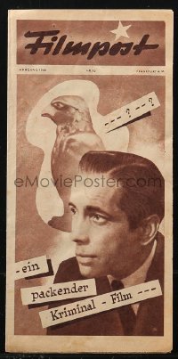 1p0953 MALTESE FALCON German program 1946 Humphrey Bogart, Peter Lorre, John Huston, different!