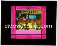 1p1710 EDISON THE MAN glass slide 1940 great image of Spencer Tracy as Thomas the inventor!