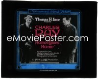 1p1733 HOMER COMES HOME glass slide 1920 two great images of leading man Charles Ray!