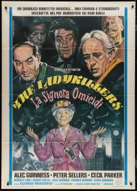 1p0728 LADYKILLERS Italian 1p R1977 wonderful Piovano art of Guinness & gang over Katie Johnson!