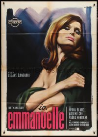 1p0364 MAN FOR EMMANUELLE Italian 1p 1969 Giorgio Olivetti art of sexy Erika Blanc undressing!