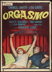 1p0370 ORGASMO Italian 1p 1972 Umberto Lenzi giallo, Casaro art of sexy woman bound to bed!