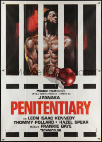 1p0403 PENITENTIARY Italian 2p 1981 boxer Leon Isaac Kennedy goes to tough prison!