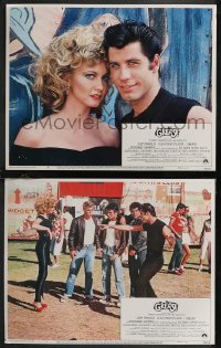 1p1366 GREASE 2 int'l LCs 1978 John Travolta & Olivia Newton-John in a most classic musical!
