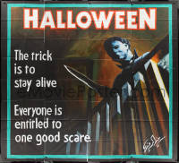 1p0668 HALLOWEEN hand-painted 92x102 Lebanese poster R2000s cool Zeineddine art of Michael Myers!