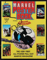 1p1098 MARVEL POSTER BOOK vol 1 no 1 magazine 1991 very first all-poster pull-out featuring Spider-Man