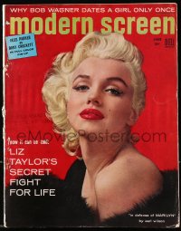 1p1104 MODERN SCREEN magazine June 1955 sexy Marilyn Monroe by Berg-Topix, in her defense!