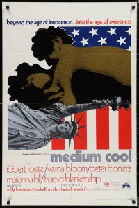 1p1568 MEDIUM COOL 1sh 1969 Haskell Wexler's X-rated 1960s counter-culture classic!