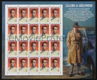 1p1788 HUMPHREY BOGART Legends of Hollywood stamp sheet 1997 contains 20 unused postage stamps!