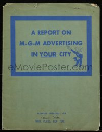 1p0871 MGM advertising report 1945 for a specific theater in White Plains, New York!