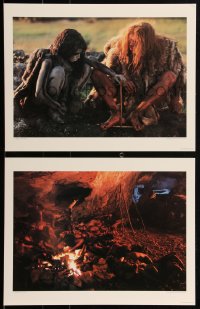 1p0169 QUEST FOR FIRE portfolio with 8 deluxe 11x14 stills 1982 eight color photos by Ernst Haas!