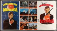 1p0680 MOONRAKER advance 1-stop poster 1979 art of Roger Moore as James Bond by Robert McGinnis!