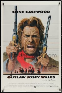 1p1587 OUTLAW JOSEY WALES NSS style 1sh 1976 Clint Eastwood is an army of one, Anderson art!