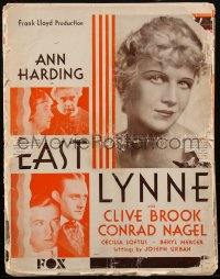 1p0123 EAST LYNNE 18x23 pressbook 1931 Ann Harding, Clive Brook, Conrad Nagel, ultra rare!