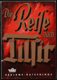 1p1656 EXCURSION TO TILSIT German pressbook 1939 Nazi remake of F.W. Murnau's classic Sunrise, rare!