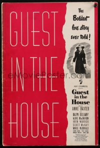 1p0565 GUEST IN THE HOUSE pressbook 1944 mentally ill Anne Baxter & painter Ralph Bellamy, rare!