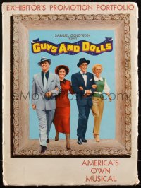 1p0566 GUYS & DOLLS pressbook 1955 Marlon Brando, massive & wonderful, with many sections!