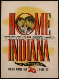 1p0128 HOME IN INDIANA 16x22 pressbook 1944 Jeanne Crain, McCallister, Walter Brennan, ultra rare!