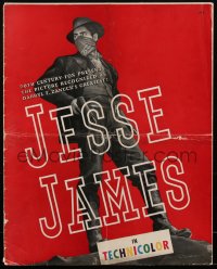 1p0132 JESSE JAMES 18x22 pressbook 1939 great images of masked outlaw Tyrone Power, ultra rare!