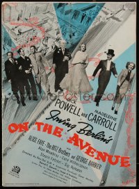 1p0145 ON THE AVENUE 16x22 pressbook 1937 Faye, Powell, Carroll, Ritz, Irving Berlin, ultra rare!