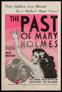 1p0603 PAST OF MARY HOLMES pressbook 1933 Helen MacKellar accuses her own son of murder, ultra rare!