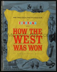 1p1225 HOW THE WEST WAS WON hardcover Cinerama souvenir program book 1964 John Ford, all-star cast!