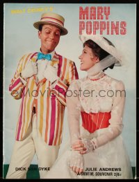 1p1230 MARY POPPINS showtime English souvenir program book 1964 Julie Andrews & Dick Van Dyke, Disney