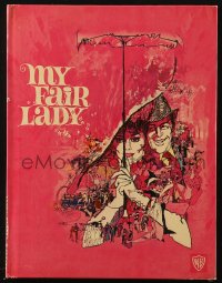 1p1232 MY FAIR LADY hardcover souvenir program book 1964 Audrey Hepburn & Rex Harrison by Bob Peak!