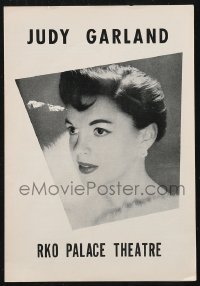 1p1791 JUDY GARLAND stage play program 1956 performing live at the RKO Palace Theatre on Broadway!