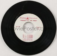 1p1696 GODZILLA VS. THE THING 45 RPM radio spots record 1964 three commercials from AIP, ultra rare!