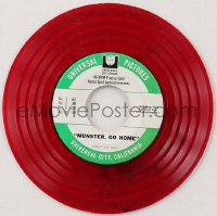 1p1703 MUNSTER GO HOME 45 RPM radio spots record 1966 commercials from Universal, ultra rare!