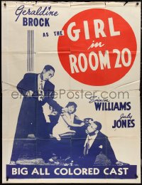 1p0673 GIRL IN ROOM 20 2sh 1946 Geraldine Brock, big all colored cast, ultra rare!