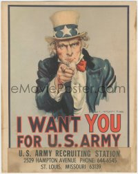 1p1078 I WANT YOU FOR U.S. ARMY 11x14 special poster 1960s iconic James Montgomery Flagg art!