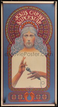 1p0106 JESUS CHRIST SUPERSTAR 16x30 music poster 1971 Andrew Lloyd Webber's rock opera, Byrd art!