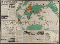 1p1085 NEWSMAP vol 1 no 51 35x47 WWII war poster 1943 images & information about war efforts!