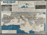 1p1087 NEWSMAP vol 2 no 9 35x47 WWII war poster 1943 images & information about war efforts!