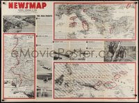 1p1088 NEWSMAP vol 2 no 23 35x47 WWII war poster 1943 images & info about war efforts!