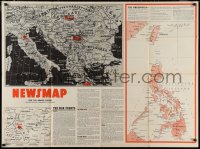 1p1089 NEWSMAP vol 3 no 27 35x47 WWII war poster 1944 images & information about war efforts!