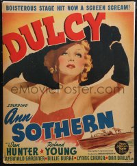 1p0441 DULCY WC 1940 best artwork of Ann Sothern wearing hat, screwball comedy, ultra rare!