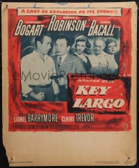 1p0470 KEY LARGO WC 1948 Humphrey Bogart, Lauren Bacall, Edward G. Robinson, John Huston, rare!