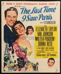 1p0473 LAST TIME I SAW PARIS WC 1954 Elizabeth Taylor, Van Johnson, Walter Pidgeon, Donna Reed