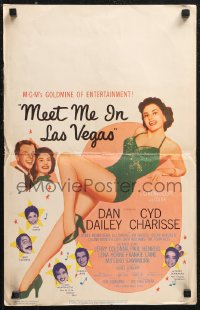 1p0480 MEET ME IN LAS VEGAS WC 1956 full-length sexy showgirl Cyd Charisse in skimpy outfit!