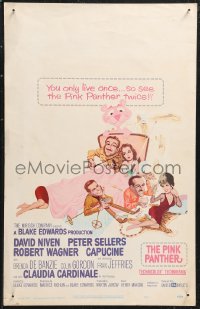 1p0492 PINK PANTHER WC 1964 wacky Jack Rickard art of Peter Sellers, David Niven, Capucine & Wagner!